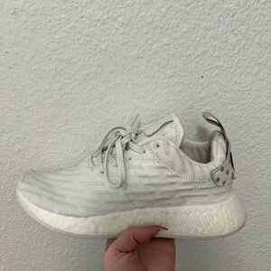 White Polkadot NMDs